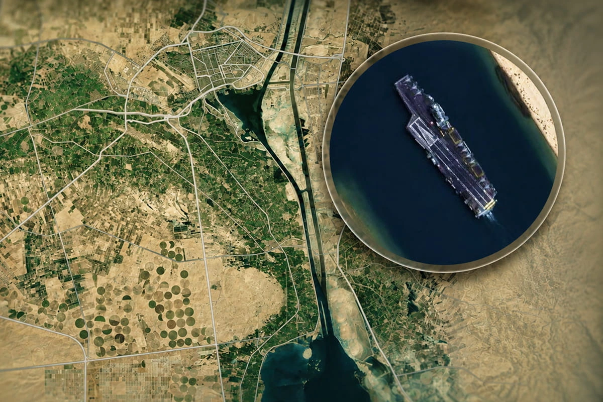 Fleuron de l'armée Française, le Charles-de-Gaulle est visible sur Google Maps