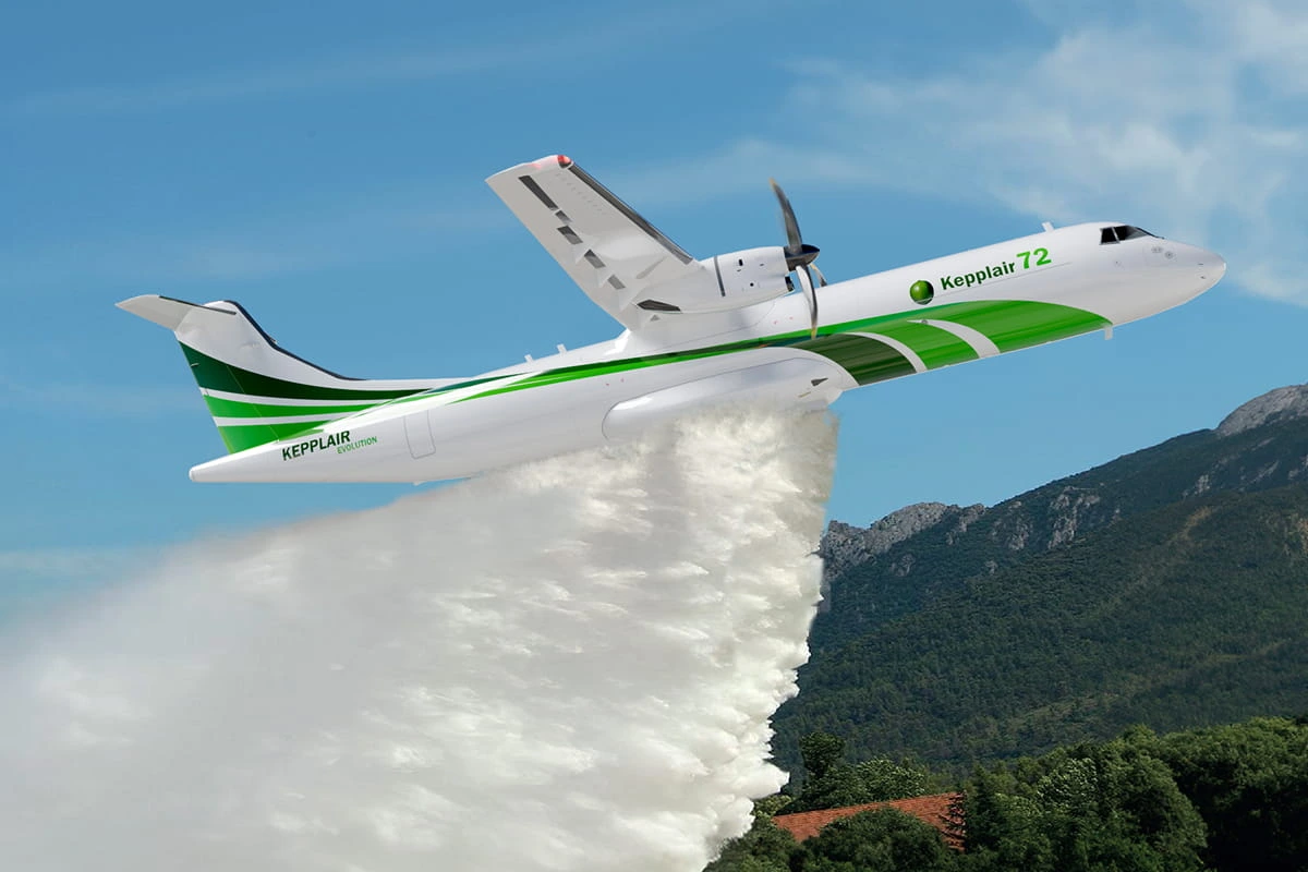 Kepplair Evolution propose de modifier l'ATR 72 plutôt que de construire de nouveaux avions bombardiers d'eau